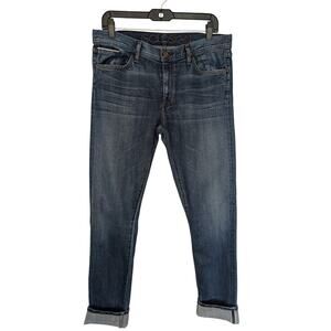 Goldsign Women Jeans, "Jenny" Stretch Denim Ankle Crop Jeans, Sz 31